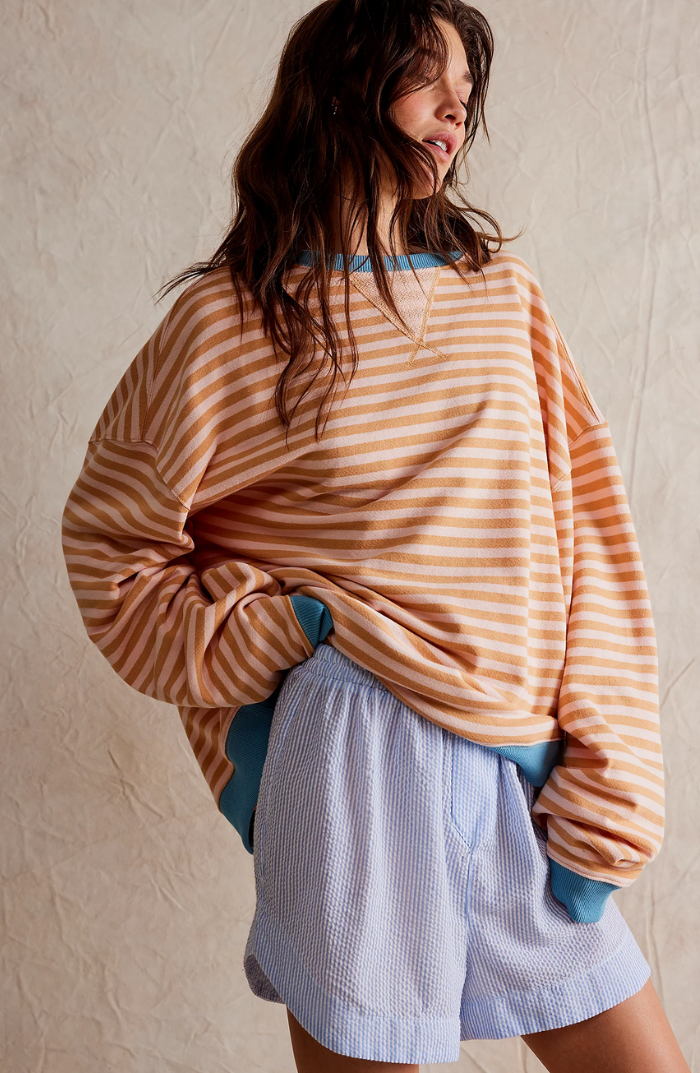 Oversized Sweater Damen | Gestreift & Lässig