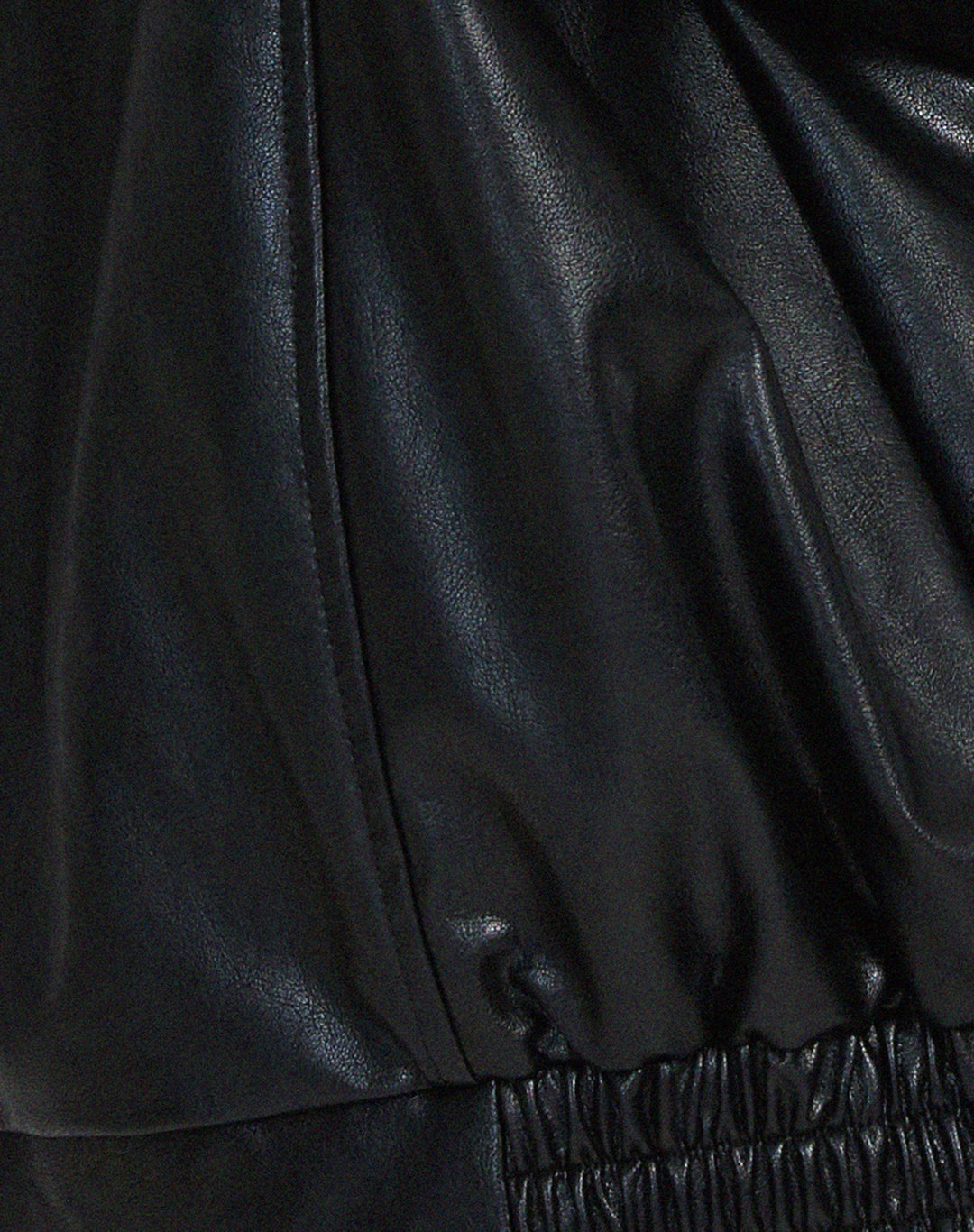 Oversized Losse Leren Jasje 8
