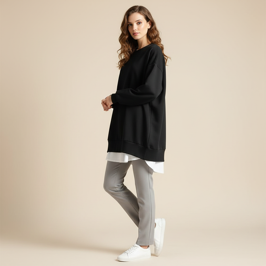 Oversized Sweatshirt Damen | Lockere Passform & Langarm 2