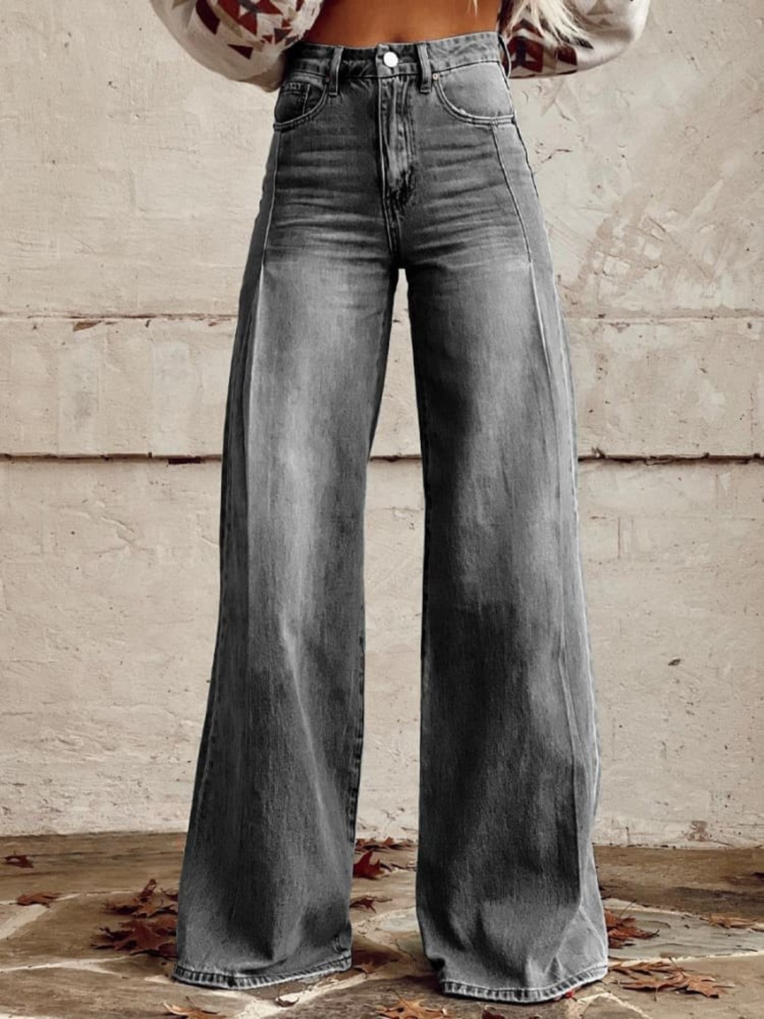 Palazzohose Damen | Gummizugbund & Weites Bein