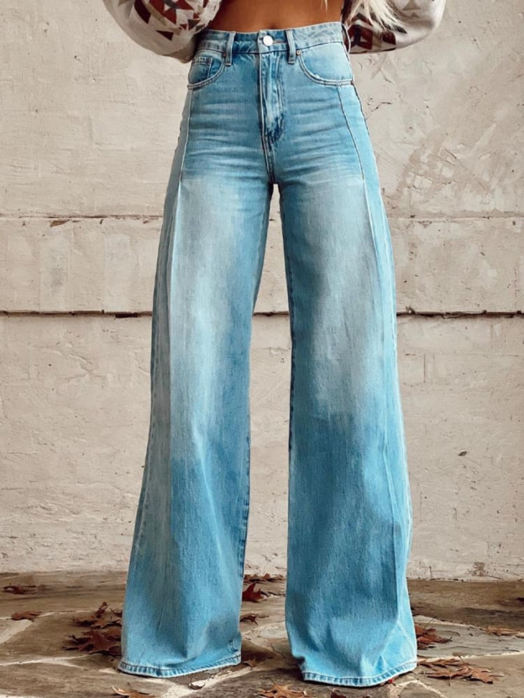 Palazzohose Damen | Gummizugbund & Weites Bein