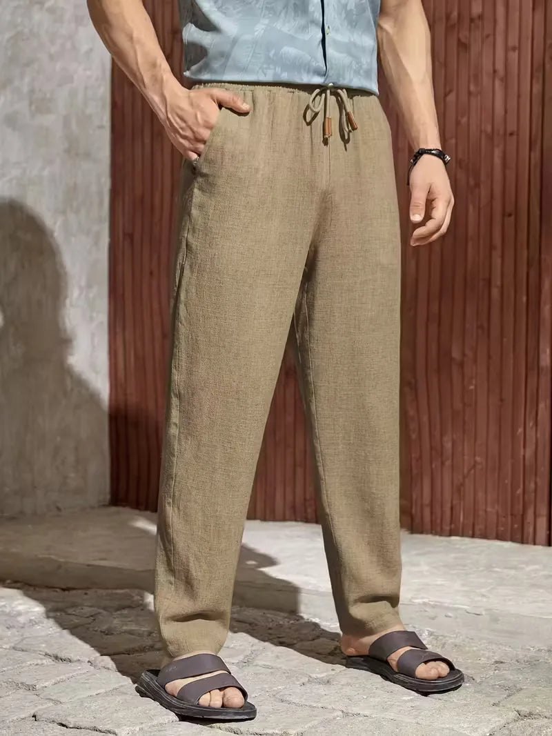 Pantalons met drawstring en straight leg 10