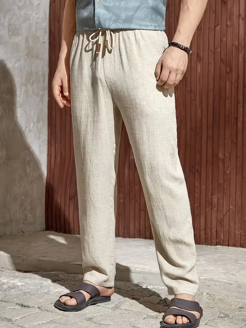 Pantalons met drawstring en straight leg 3