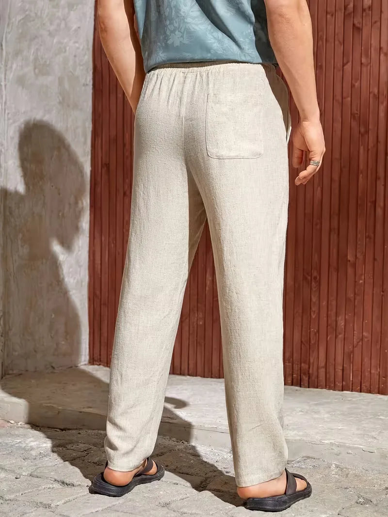 Pantalons met drawstring en straight leg 4