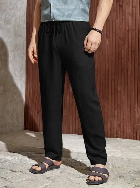 Pantalons met drawstring en straight leg 6