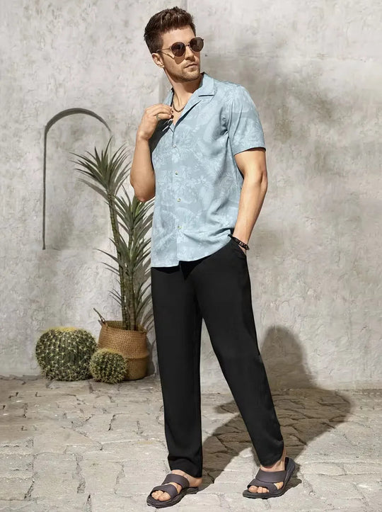 Pantalons met drawstring en straight leg 7
