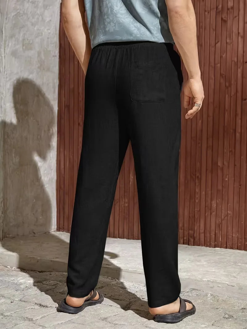 Pantalons met drawstring en straight leg 8