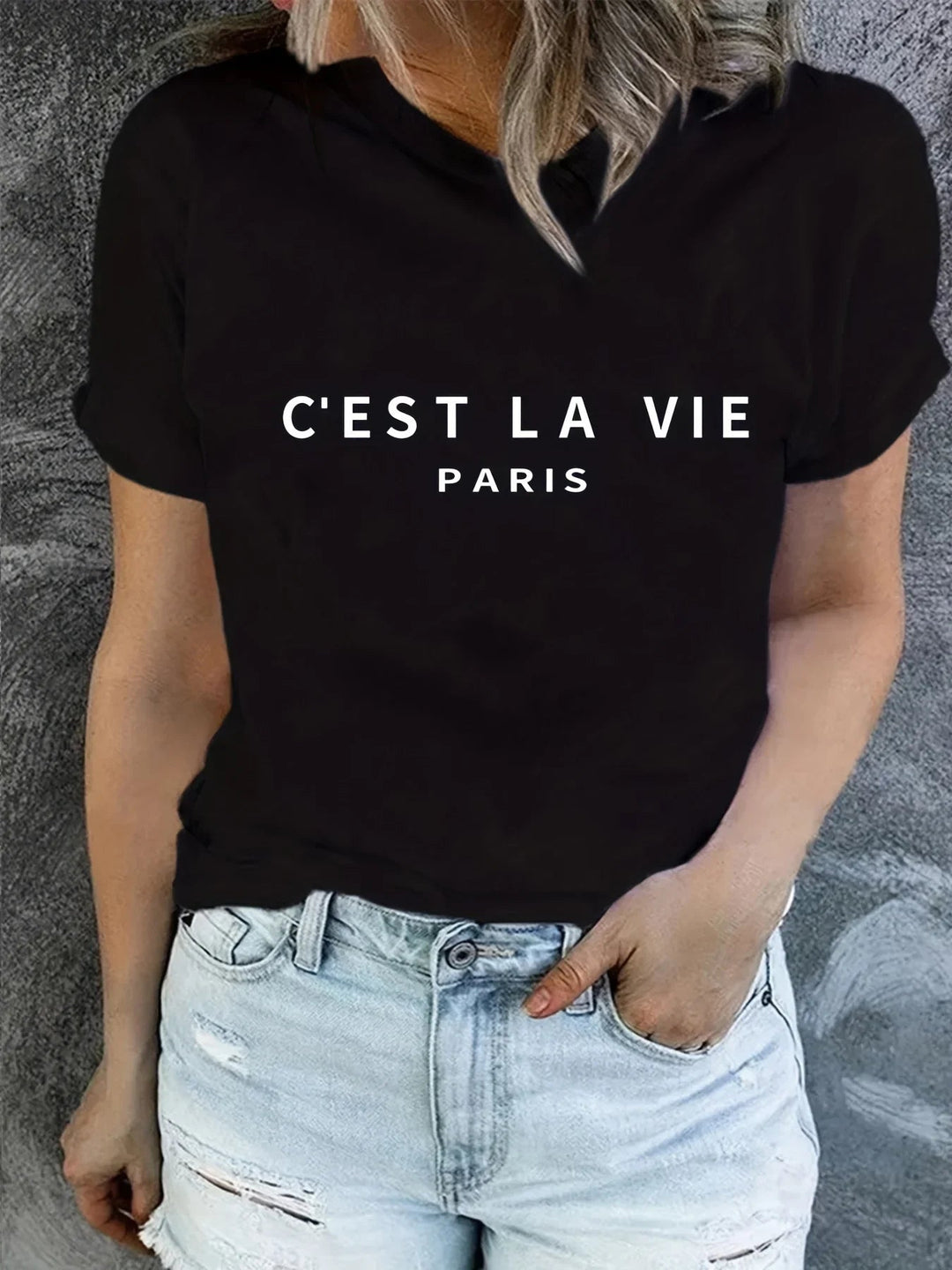 Parijs T-Shirt Met Ronde Hals 0