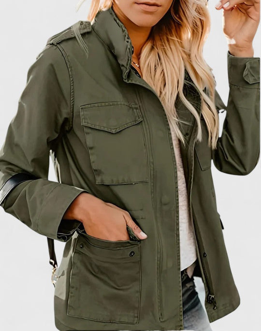Parka Damen | Taillenkordel & Pattentaschen 3
