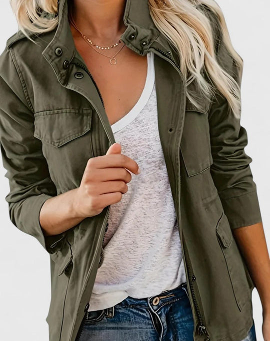 Parka Damen | Taillenkordel & Pattentaschen 4