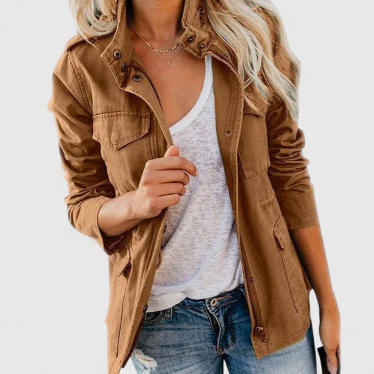 Parka Damen | Taillenkordel & Pattentaschen 9