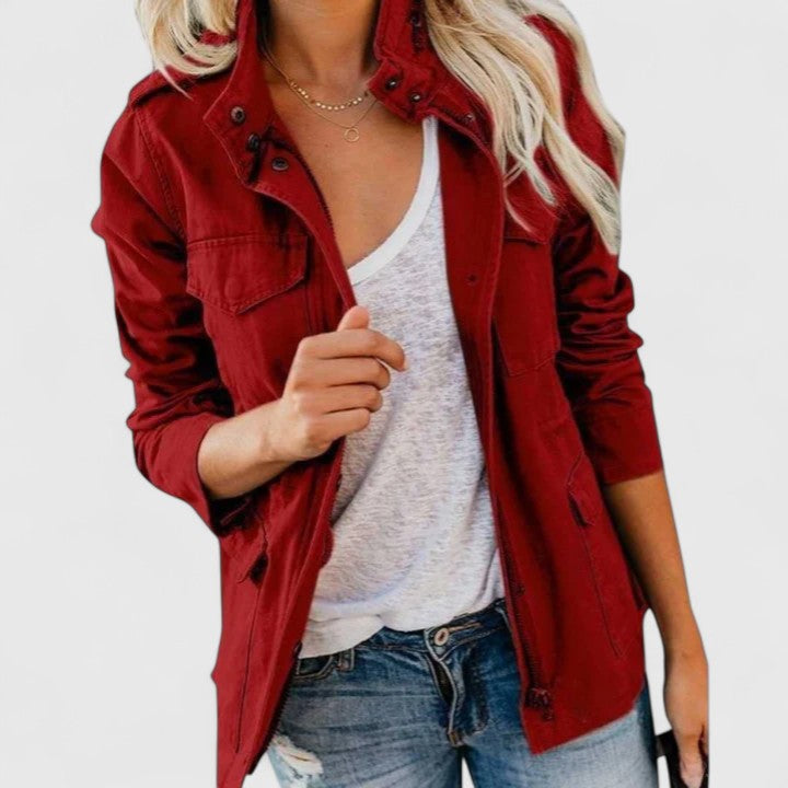 Parka Damen | Taillenkordel & Pattentaschen 1