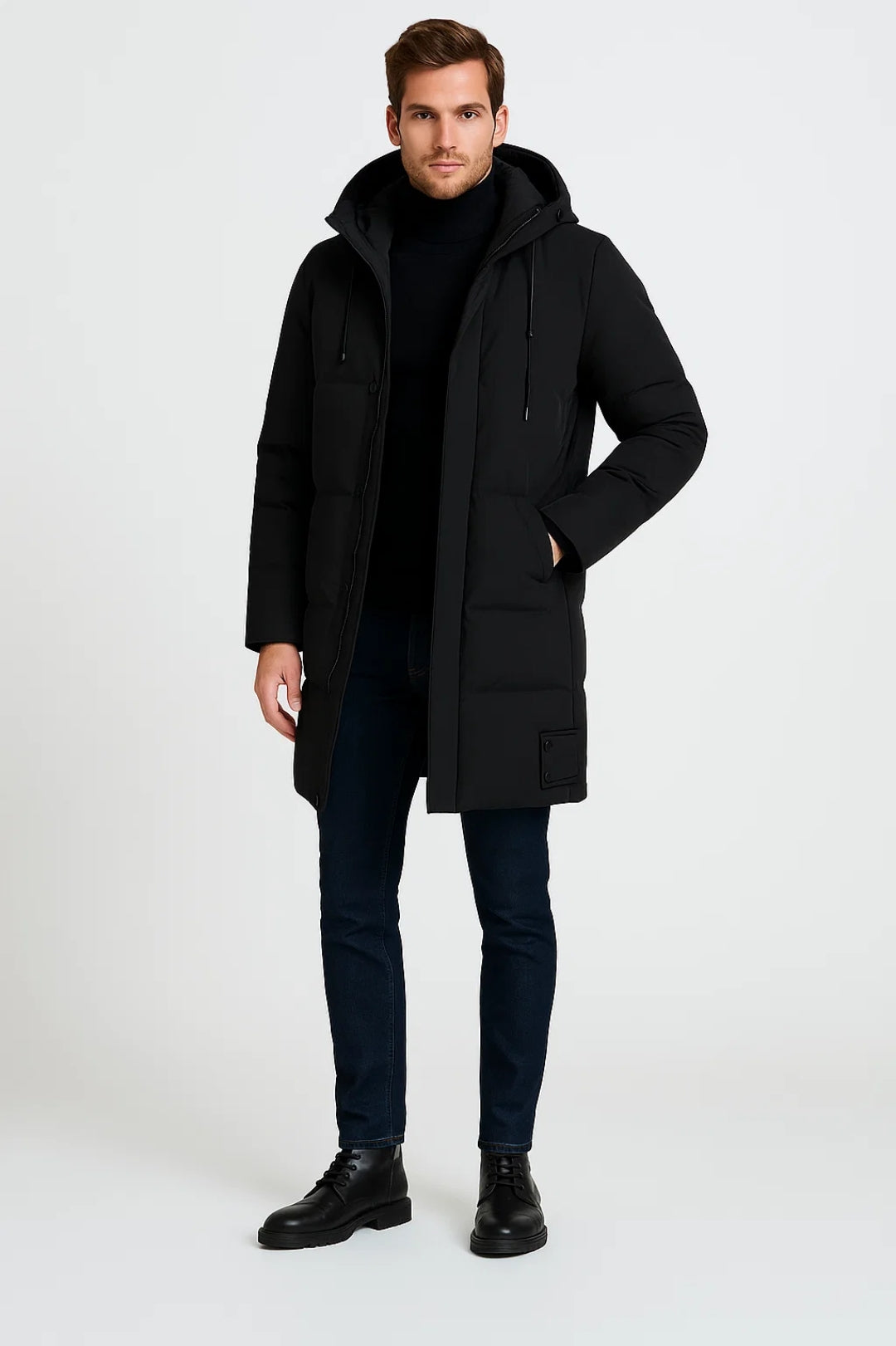 Parka Herren | Verstellbare Kapuze | Wind- und Kälteabweisend für den Winter 2