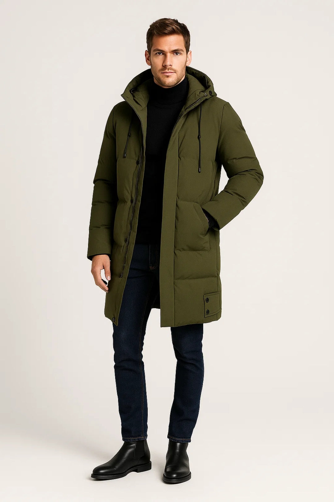 Parka Herren | Verstellbare Kapuze | Wind- und Kälteabweisend für den Winter 1