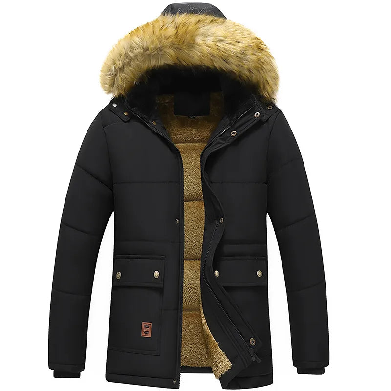 Parka Herren | Warme Winterjacke mit Kapuze | Winddicht & Stilvolles Outdoor-Design 4