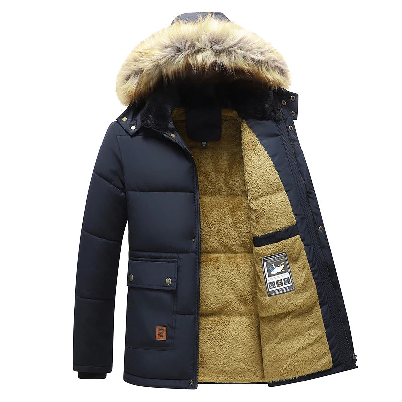 Parka Herren | Warme Winterjacke mit Kapuze | Winddicht & Stilvolles Outdoor-Design 1