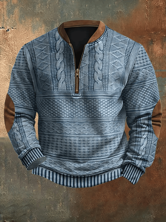 Phillip - Heren Sweater Gebreid Vintage 0