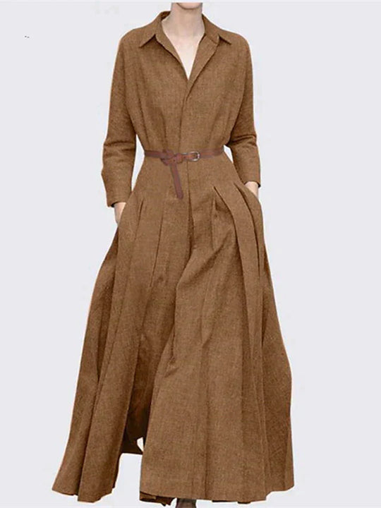 Plissiertes Maxikleid Damen - Gloria 4