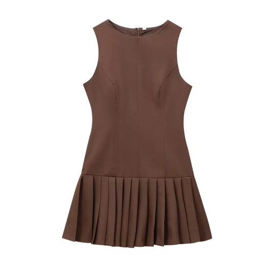 Plissiertes Mini-Partykleid Damen - Elodie 3