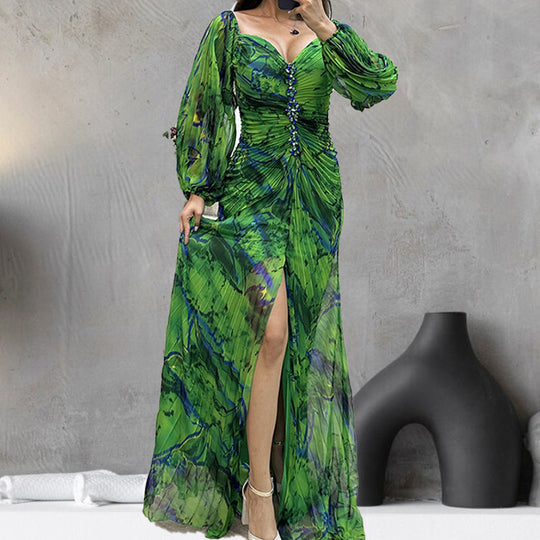 Plissiertes Off-Shoulder-Maxi-Galakleid Damen - Rozanne 5