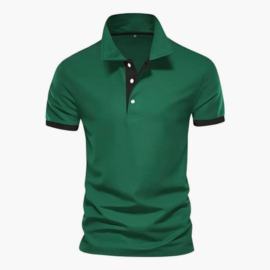 Polo Heren | Korte Mouwen & Contrast Details voor Smart-Casual Stijl