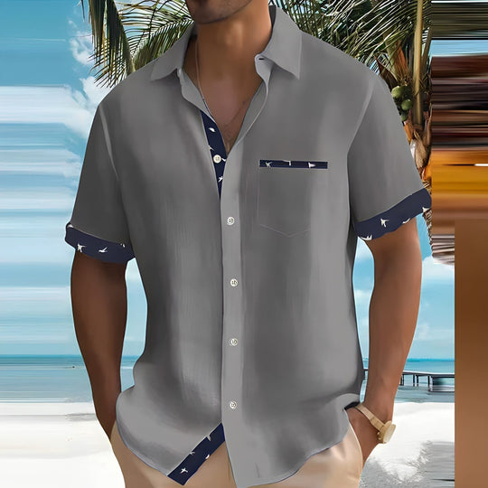 Polo Heren | Korte Mouwen & Vogelprint Details