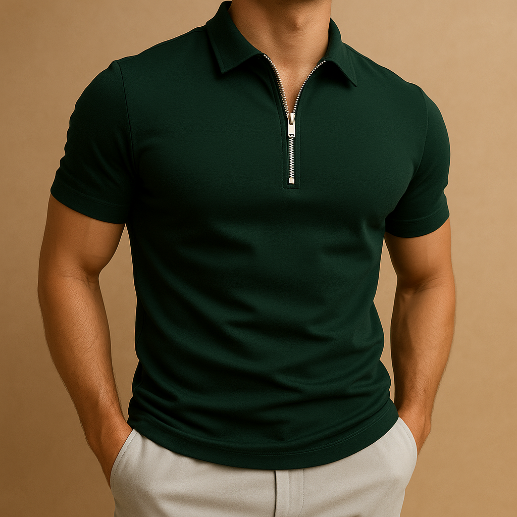 Polo Heren | Ritssluiting & Moderne Slim Fit