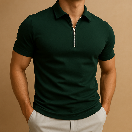 Polo Heren | Ritssluiting & Moderne Slim Fit