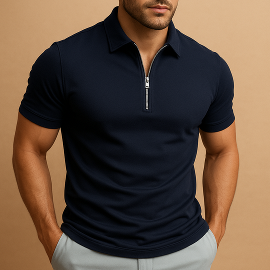 Polo Heren | Ritssluiting & Moderne Slim Fit