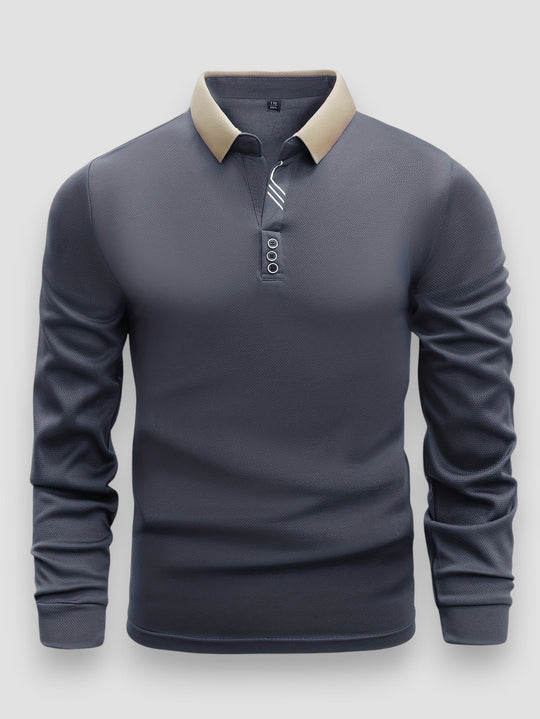 Polo Lange Mouwen Heren | Polokraag & Verzorgde Look