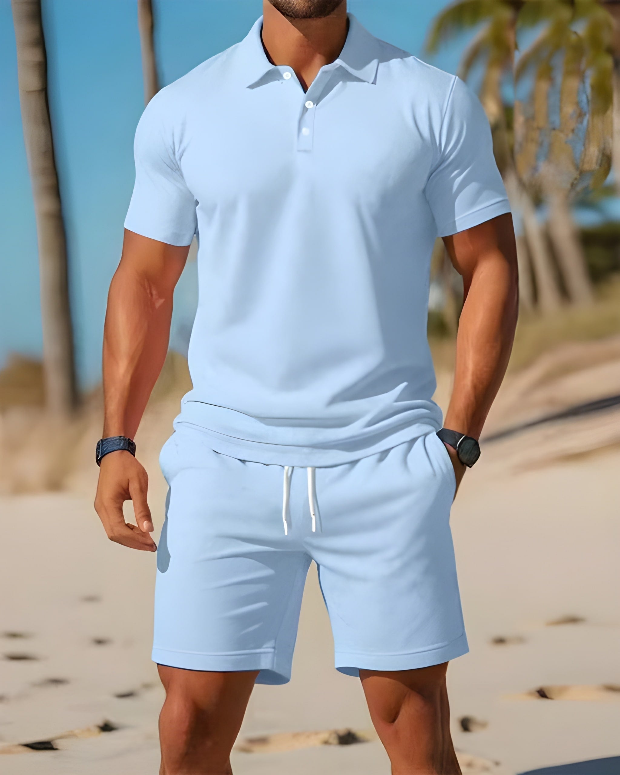 Polo Set | Ademend & Lichtgewicht Poloshirt met Bijpassende Short