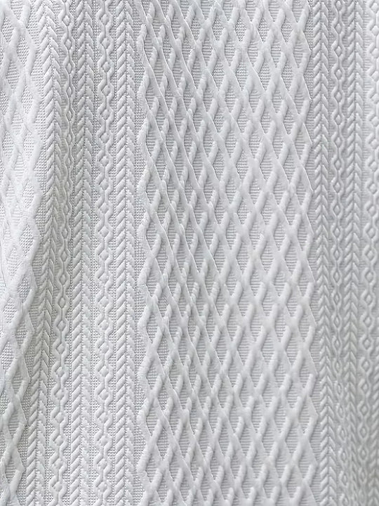 Polo met V-neck en jacquard patroon 6