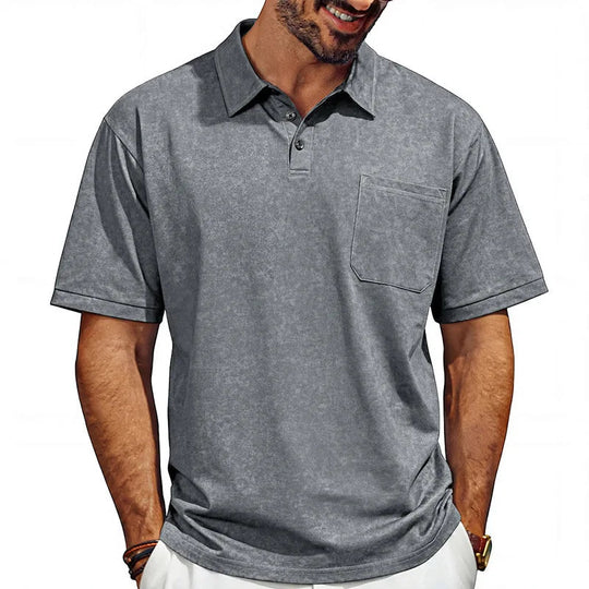 Poloshirt Heren | Zomerse Washed-Look met Kraag