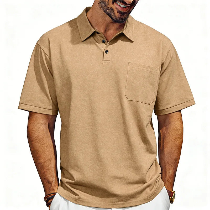 Poloshirt Heren | Zomerse Washed-Look met Kraag
