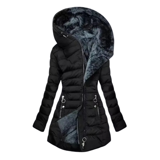 Lange Pufferjas Dames | Winddicht & Warm met Capuchon 3