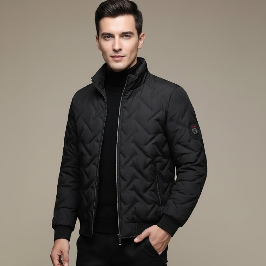 Pufferjacke Herren | Geometrisches Design & Leicht 3