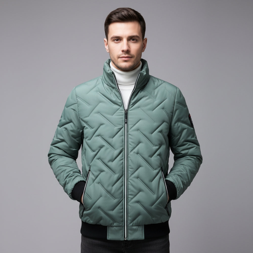 Pufferjacke Herren | Geometrisches Design & Leicht 5