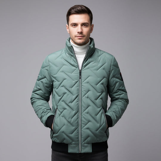 Pufferjacke Herren | Geometrisches Design & Leicht 5