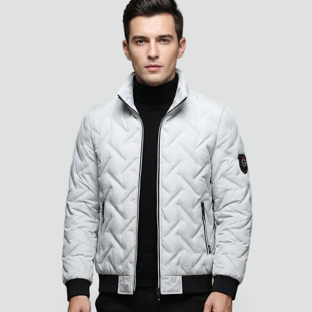 Pufferjacke Herren | Geometrisches Design & Leicht 1