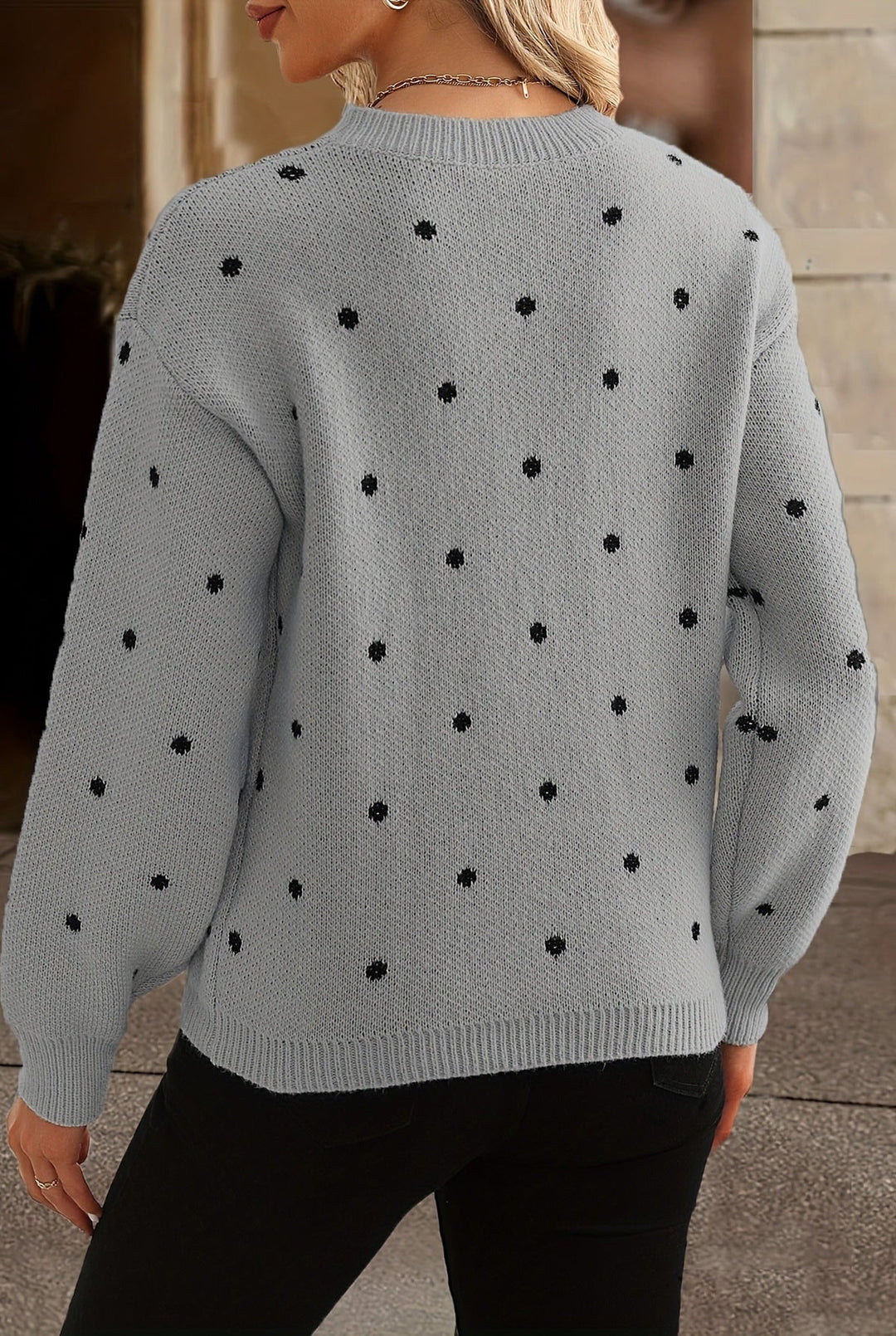 Pullover Damen | Polka Dots & Rundhals