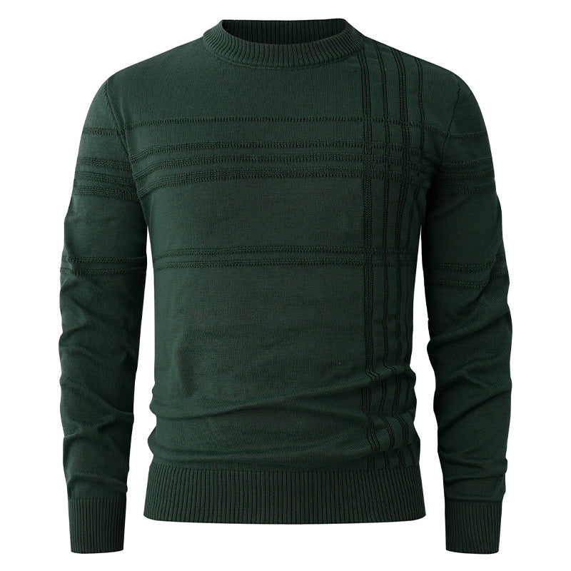 Pullover Herren | Streifenstruktur & Rundhals 2