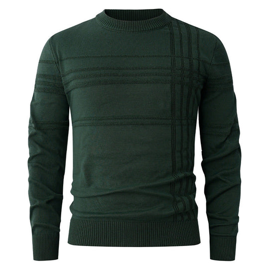 Pullover Herren | Streifenstruktur & Rundhals 2