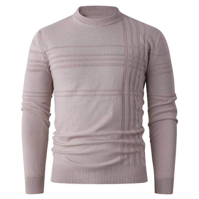 Pullover Herren | Streifenstruktur & Rundhals 1