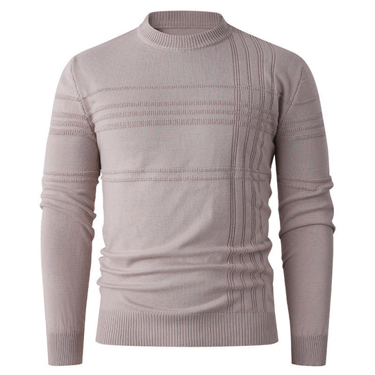 Pullover Herren | Streifenstruktur & Rundhals 1
