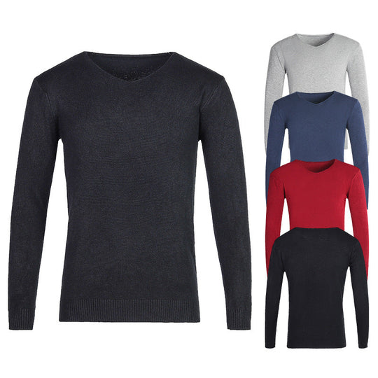Pullover Herren | V-Ausschnitt & Rippbündchen