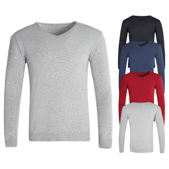 Pullover Herren | V-Ausschnitt & Rippbündchen