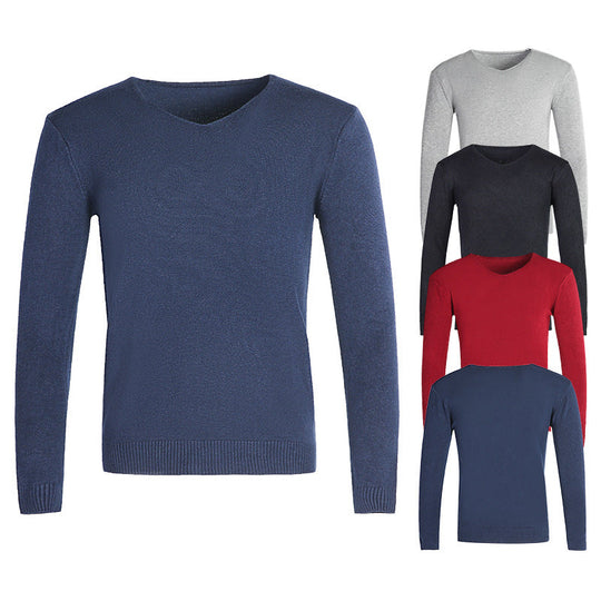 Pullover Herren | V-Ausschnitt & Rippbündchen