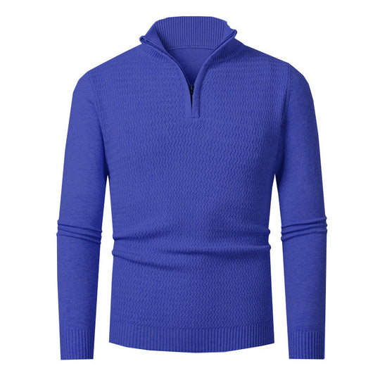 Pullover Herren | Wellenstruktur & Halbzip 2