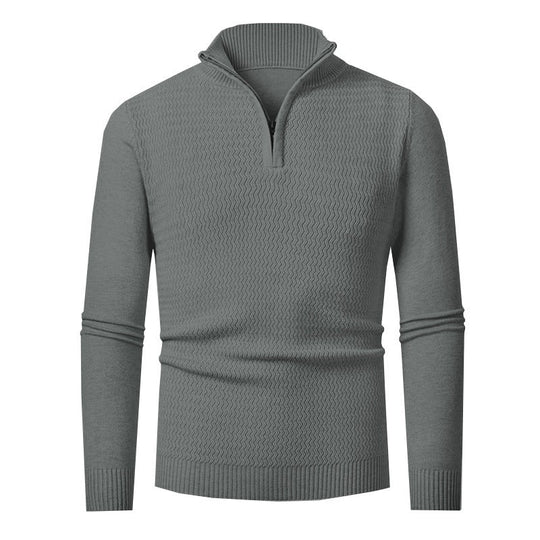 Pullover Herren | Wellenstruktur & Halbzip 5