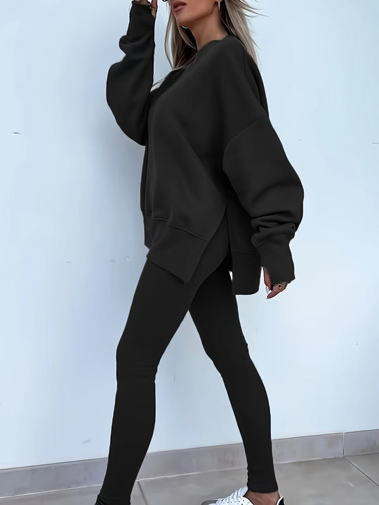 Pullover-Set Damen | Zweiteiliges Set & Lockerer Tragekomfort